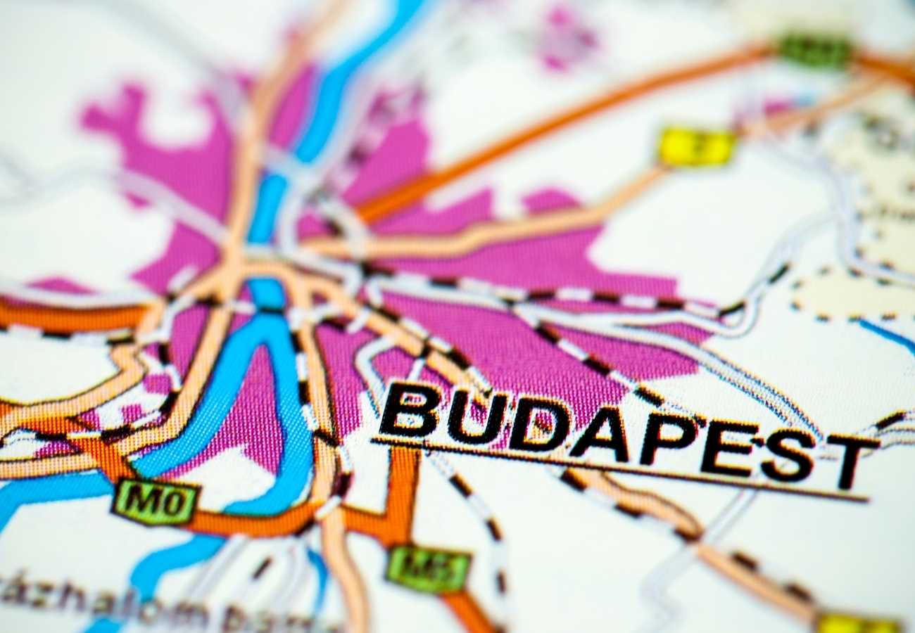 mappa di budapest